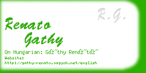 renato gathy business card